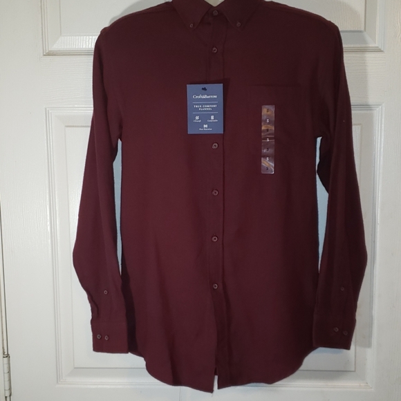 croft & barrow Other - Nwt Croft & barrow small LS Burgundy flannel shirt